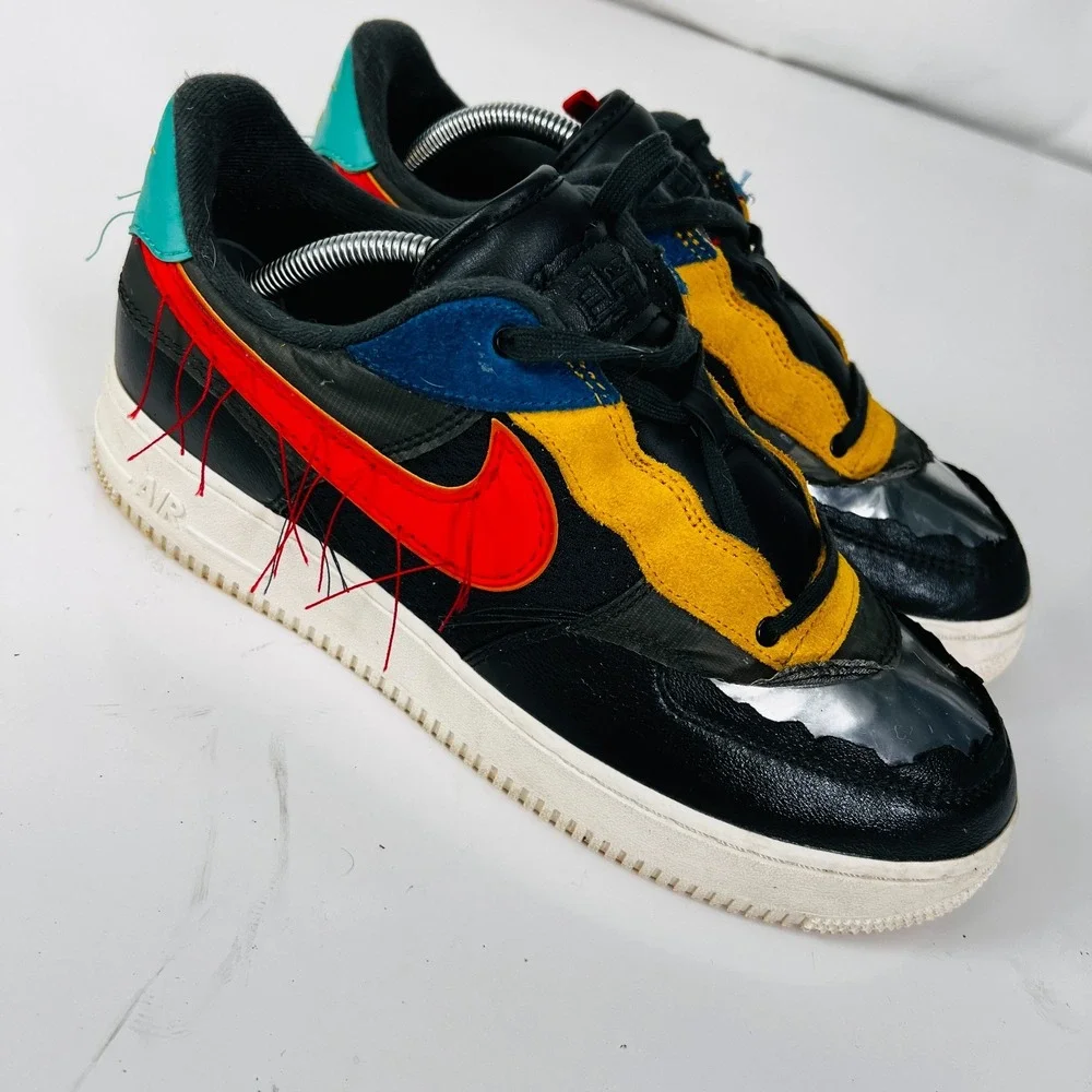 Nike Air Force 1‎ Low BHM 2020 MultiColor CT5534-001 Sz 9.5